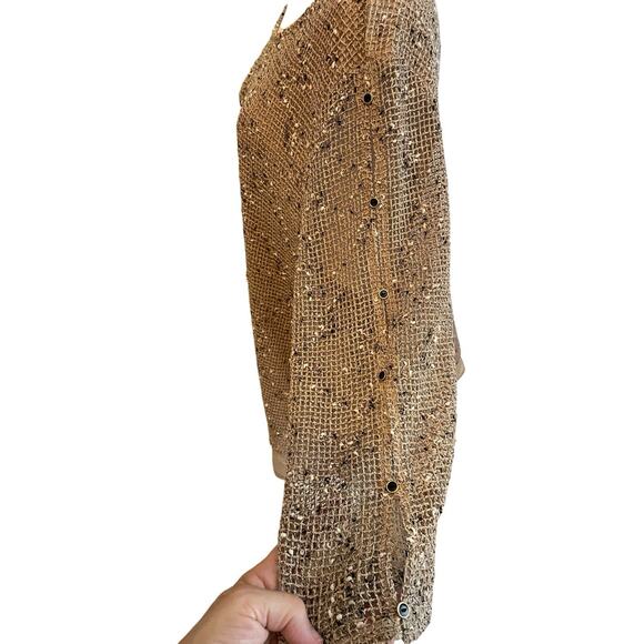 Alfred Dunner Top Womens 2X Popcorn Mesh Layered Blouse Mature Lagenlook - Picture 5 of 11